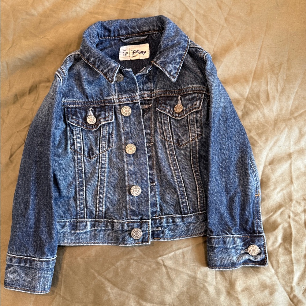 Baby GAP Disney Mickey Mouse Denim Jean Jacket - Toddler Size 2T - Picture 2 of 2
